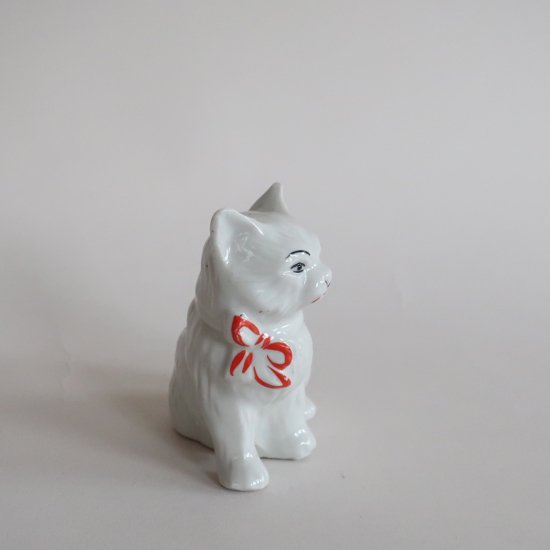 vintage ceramic cat object/ビンテージ 陶器製 ねこ オブジェ/置物