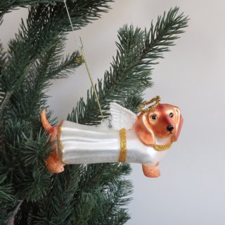 USA Christmas ornament Angel Dog/クリスマス オーナメント ダックスフンド(XO11)