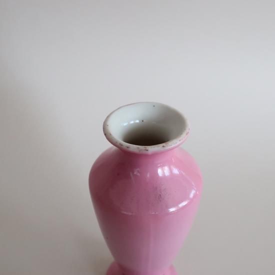 ヴィンテージ  レトロ 花瓶  フラワーベース ピンク Vintage Pink Ceramic Mini Flower Vase/ビンテージ 陶器 ピンク