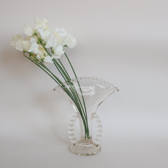 Vintage Imperial Glass Candlewick Vase/ビンテージ Imperial Glass社 ...