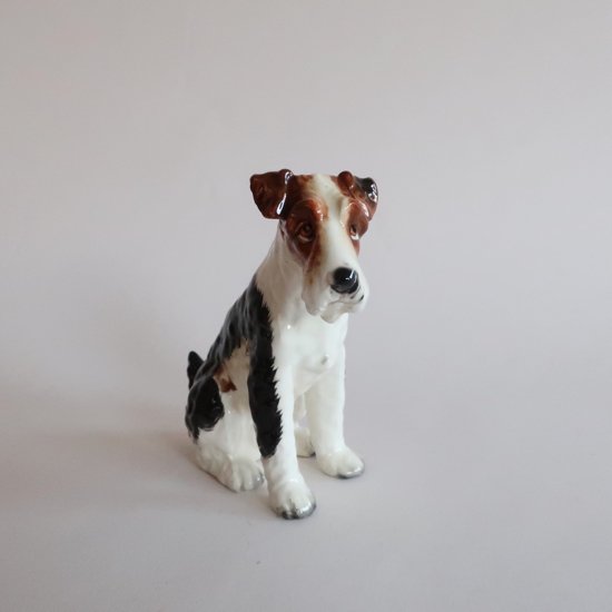 vintage ceramic dog object⁄ビンテージ 陶器製 犬 オブジェ⁄置物(A098)