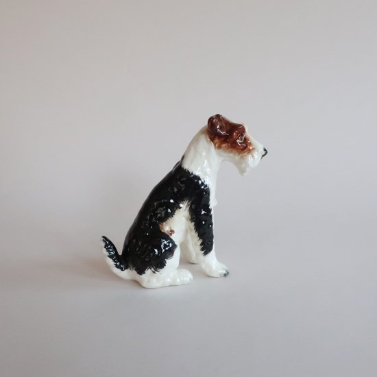 いぬ　犬　陶器　手描き　置物　インテリア　ビンテージ　工芸品　美術品　N2