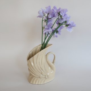Vintage ceramic swan flower vase/ӥơ ƫ  ե١/(A103)