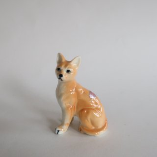 vintage ceramic cat mini object/ビンテージ 陶器製 ねこ ミニ オブジェ/置物(A110)
