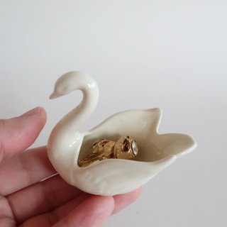 vintage mini mini swan tray /ӥơ ƫ ߥ˥ߥ Ļ ʪ(A111)