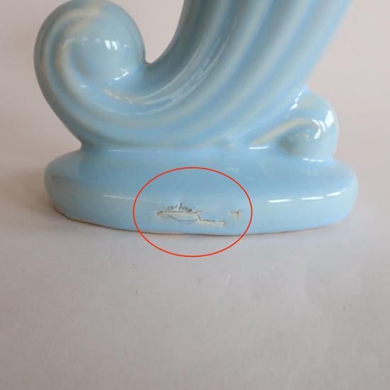 Vintage 50's Ceramic Cornucopia flower vase/ビンテージ 陶器