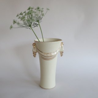 Vintage 50's Ceramic flower vase/ビンテージ 陶器 フラワーベース Lサイズ/花瓶(A117)