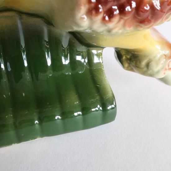 Vintage Ceramic Flower Vase poodle motif/ビンテージ 陶器