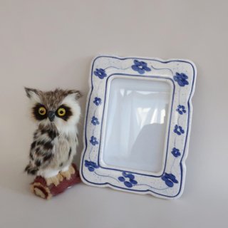 vintage ceramic photo frame/ӥơ ƫ եȥե졼/̿Ω(A129)