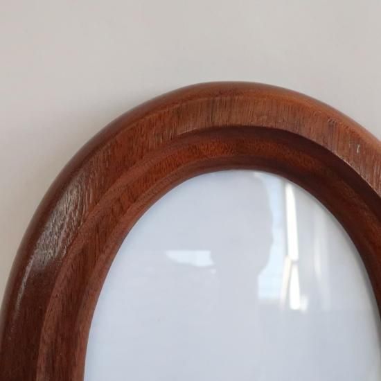 vintage wood oval photo frame/ビンテージ 木製 オーバル
