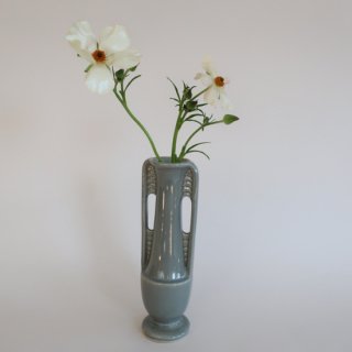 Vintage USA Gray Ceramic Flower Vase/ӥơ ƫ ե 졼 ١/(A132)