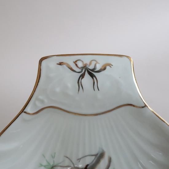 Vintage Ceramic Shell × Bird Motif Tray/ビンテージ France製 Vintage Ceramic Shell × Bird Motif Tray/ビンテージ France製