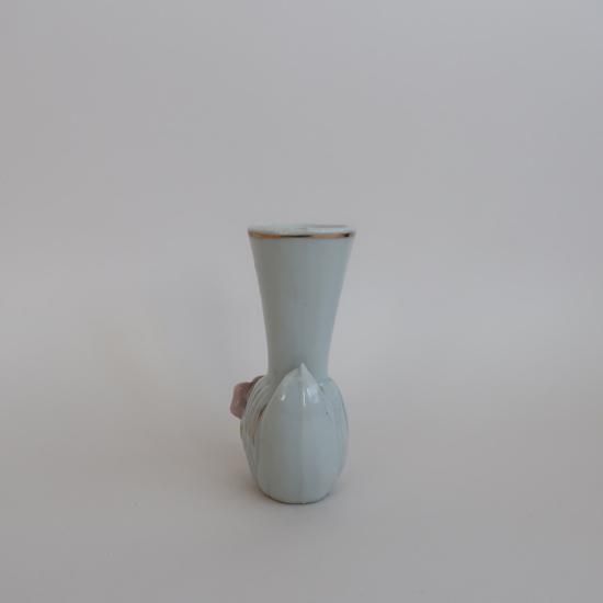 Vintage ceramic mini swan flower vase/ビンテージ 陶器 ミニ