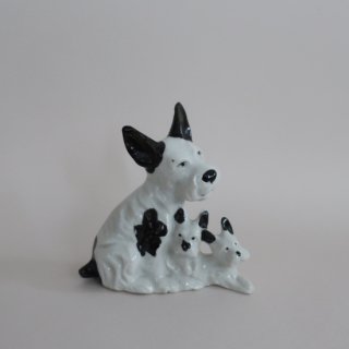 vintage 1950's ceramic dog object/ビンテージ 陶器製 犬 オブジェ/置物(A212)