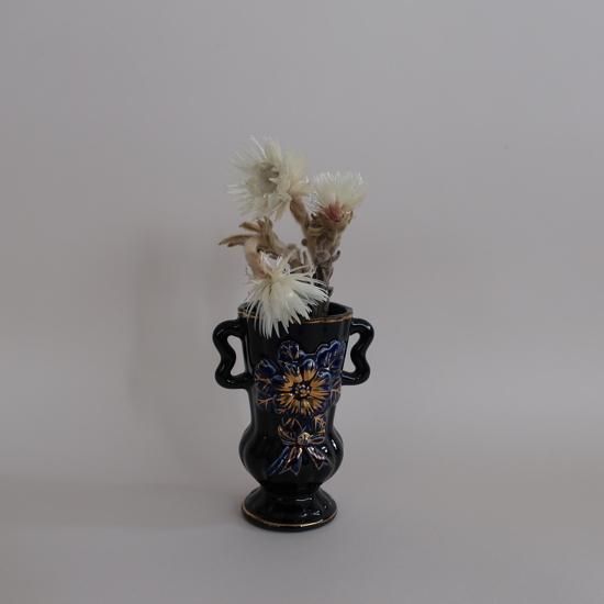 Vintage Occupied Japan blue mini flower vase/ビンテージ 陶器 Vintage Occupied Japan blue mini flower vase/ビンテージ 陶器