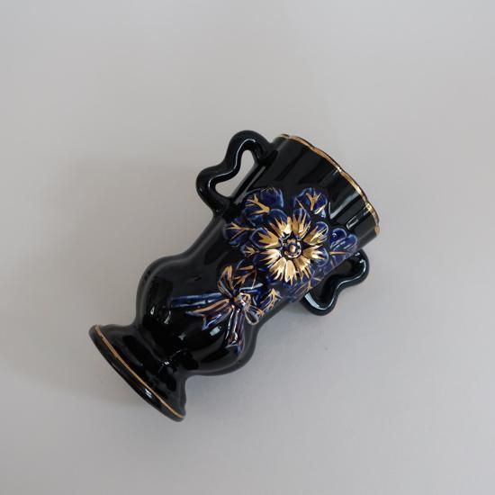 Vintage Occupied Japan blue mini flower vase/ビンテージ 陶器 Vintage Occupied Japan blue mini flower vase/ビンテージ 陶器