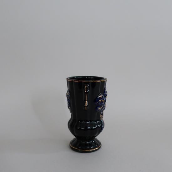 Vintage Occupied Japan blue mini flower vase/ビンテージ 陶器 Vintage Occupied Japan blue mini flower vase/ビンテージ 陶器