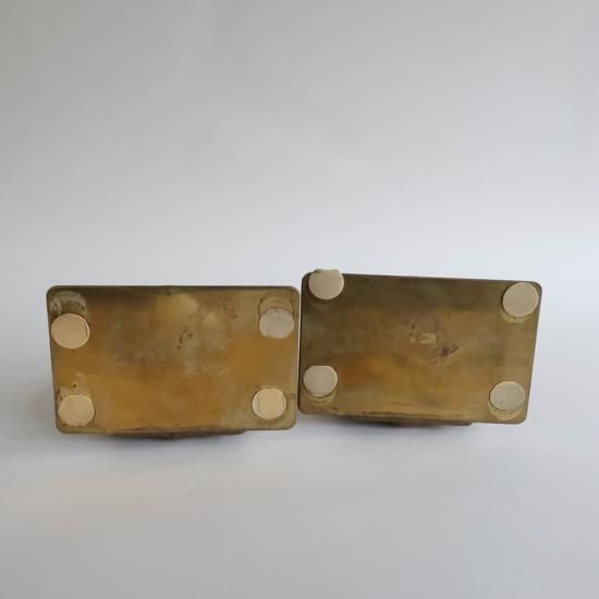 vintage brass shell bookends /ビンテージ 真鍮 貝殻モチーフ