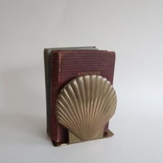 vintage brass shell bookends /ビンテージ 真鍮 貝殻モチーフ