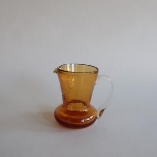 Vintage mini amber glass flower vase/ӥơ С 饹 ߥ ե١ /ִ/ޤ(A230)