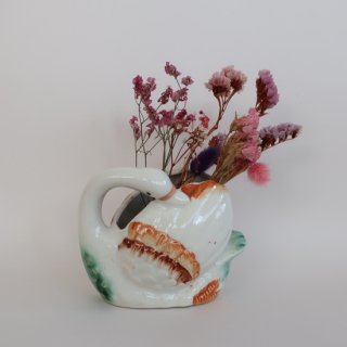 Vintage ceramic swan flower vase/ӥơ ƫ  ե١//֥(A231)