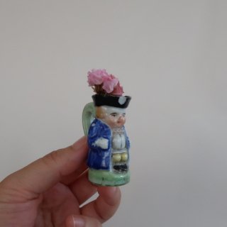 Vintage ceramic mini flower vase/ビンテージ 陶器 ミニミニ フラワーベース /花瓶/一輪挿し/オブジェ(A236)
