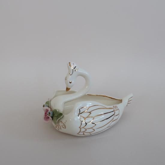 vintage ceramic swan tray /ビンテージ 陶器 白鳥モチーフ 小物 vintage ceramic swan tray /ビンテージ 陶器 白鳥モチーフ 小物