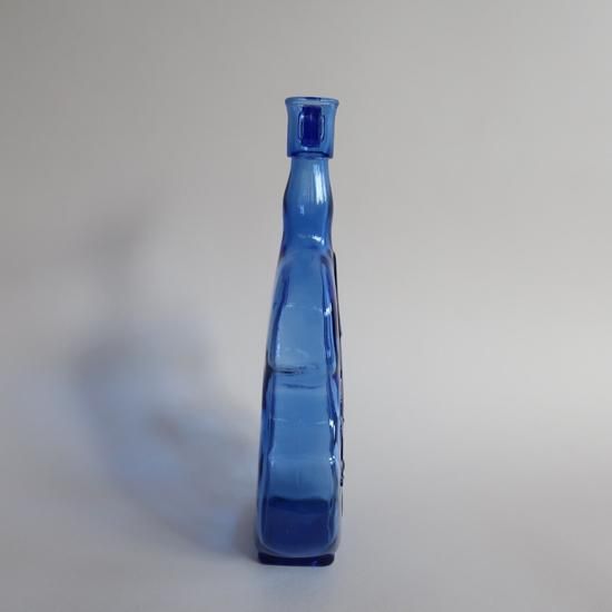 ガラス 水盤 花器 生け花 華道 フラワーベース ブルー 青 ロイヤルブルー 生け花 花器 水盤 宇宙の中心 ガラス 高級おしゃれ 日本製