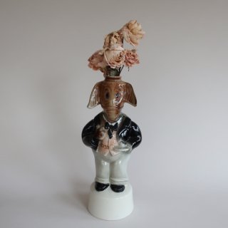 Vintage 1960 JIM BEAM WHISKEY BOTTLE Donkey/flower vase/ӥơ ƫ   ܥȥ//֥(A261)