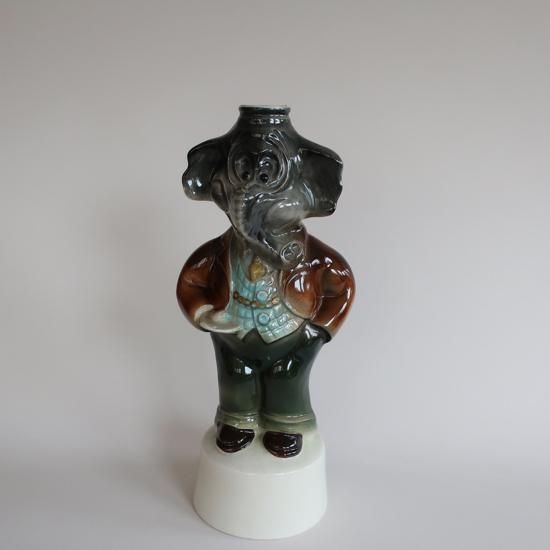 Vintage 1960 JIM BEAM WHISKEY BOTTLE ELEPHANT/flower vase