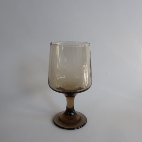 Vintage 60's smoke glass Wine Glass /ビンテージ スモーク
