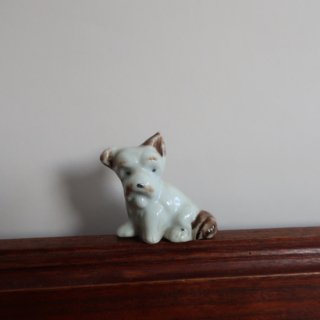 vintage ceramic dog mini object/ビンテージ 陶器製 犬 ミニ オブジェ/置物(A327)