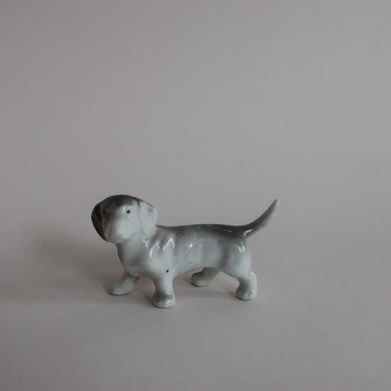 vintage ceramic dog mini object/ビンテージ 陶器製 犬 ミニ オブジェ/置物(A346)