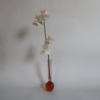Vintage 1950s bubbles glass flower vase/ӥơ Х֥١ ե١ /ִ/ޤ(A354)