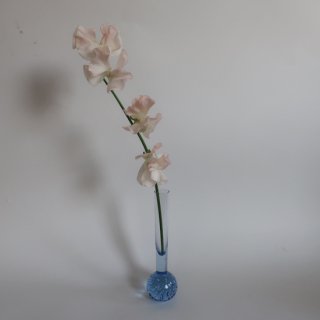 Vintage 1950s bubbles glass flower vase/ビンテージ バブルベース フラワーベース /花器/一輪挿し(A356)