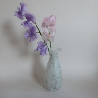 Vintage 50's Glass Flower Vase/ビンテージ 1950年代 ガラス フラワーベース/花瓶(A362)