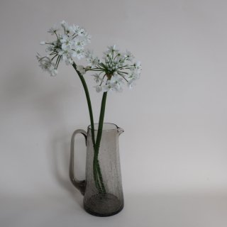 Vintage Smoke Glass Flower Vase/ビンテージ スモークガラス フラワーベース /花器/花瓶(A383)