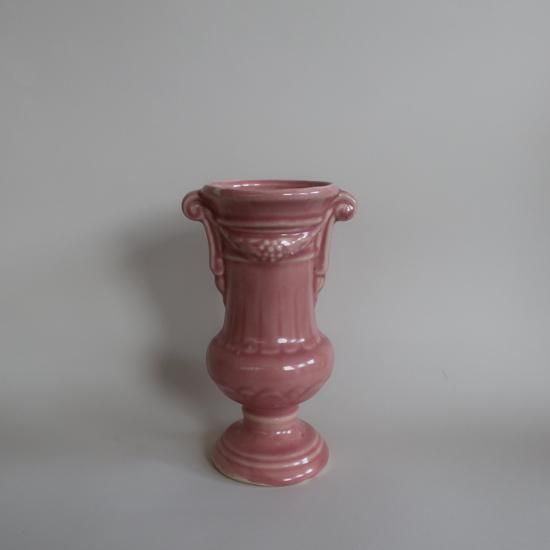 【新作からSALEアイテム等お得な商品満載】 Vintage ピンク 陶器 Vase/ビンテージ Flower Ceramic Pink 花瓶・フラワースタンド