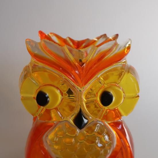 vintage lucite napkin holder owl/ビンテージ ルーサイト製 紙