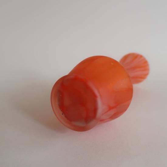 Vintage Orange Marble Glass Flower Vase/ビンテージ オレンジ Vintage Orange Marble Glass Flower Vase/ビンテージ オレンジ
