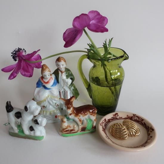 vintage ceramic deer small object/ビンテージ 陶器製 鹿 親子 vintage ceramic deer small object/ビンテージ 陶器製 鹿 親子