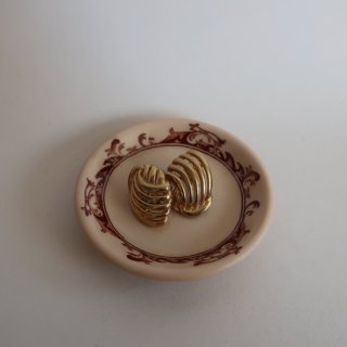 Vintage Ceramic Mini Mini Plate/ビンテージ 陶器 ミニミニ プレート/豆皿(A402)