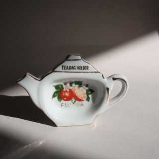 Vintage Ceramic Mini Tea Bag Holder Plate/ӥơ ƫ ߥ ץ졼/Ʀ(A404)