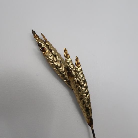 ヴィンテージ　麦の穂モチーフの壁飾り Vintage Brass Wall Deco /ビンテージ 真鍮 麦の穂 モチーフ