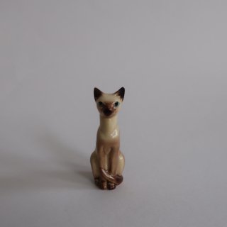 vintage ceramic cat mini object/ビンテージ 陶器製 ねこ ミニ オブジェ/置物(A436)