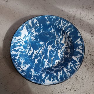 vintage marble enamel plate/ӥơ ֥롼 ޡ֥  ץ졼(A444)