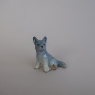 vintage ceramic dog mini object/ビンテージ 陶器製 犬 ミニ オブジェ/置物(A446)