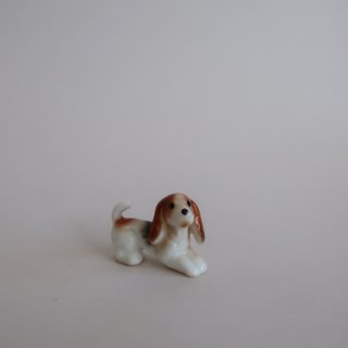 vintage ceramic dog mini object/ビンテージ 陶器製 犬 ミニ オブジェ/置物(A449)