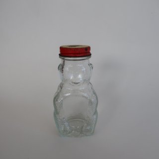 Vintage bear motif glass bottle/ӥơ ޥ 饹 ܥȥ (A464)