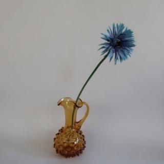 Vintage Amber Glass Jug Flower Vase/ӥơ С 饹 ԥå㡼 ե١ /ִ/(A480)